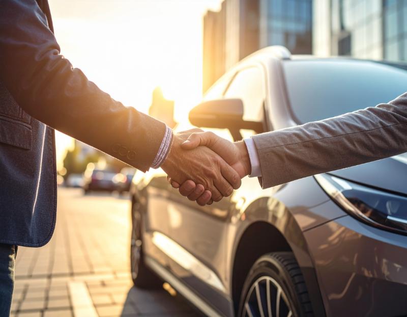 Szybka sprzedaż auta potwierdzona uściskiem dłoni
