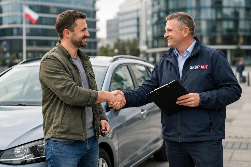 Zadowolony klient po sprzedaży auta